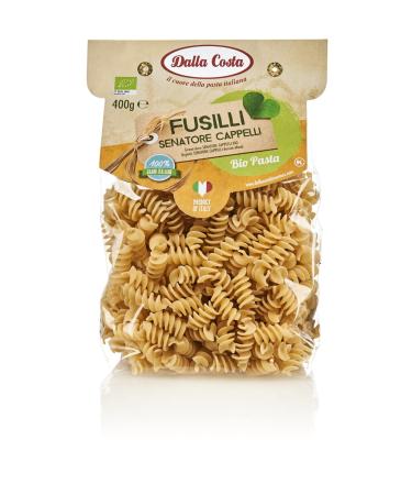 Dalla Costa Fusilli Semolina Senator Hats Organic value pack 12 x 400 grams