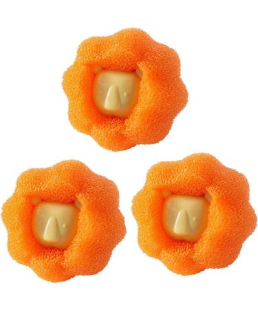 Bombki 6pcs Washing Balls Set Anti-Entangle Laundry Ball Reusable Eco-Friendly laundry Bal Laundry Balls for Hair Removal Anti-Static Fabric Softener Washer Balls (Orange)