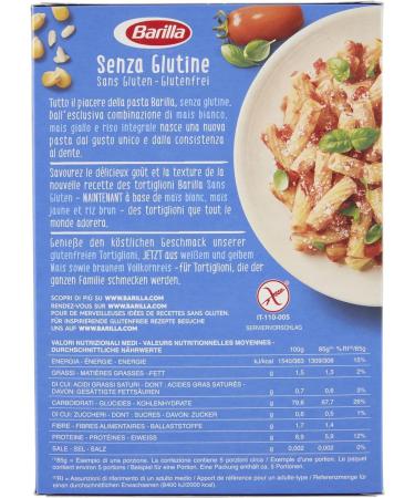  Italian Gourmet E.R. Barilla Tortiglioni Pack of 20 Gluten-Free Pasta 400g + Italian Gourmet Polpa 400g - Buy Online on GoSupps.com