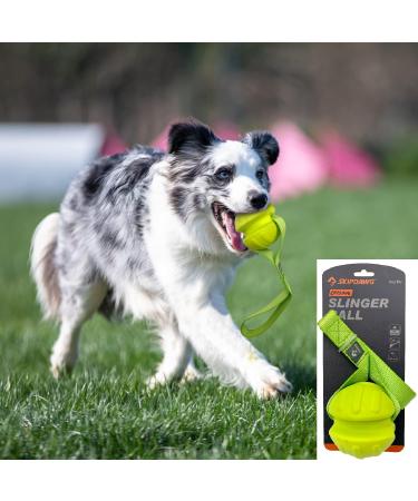 SKIPDAWG Robust Floatable Dog Toy - Throwing Ball with Loop for Interactive Play & Tug - Buy Online on GoSupps.com