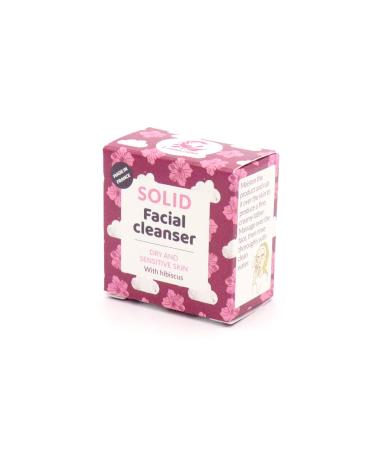 Lamazuna Solid Facial Cleanser - Dry/Sensitive Skin (Hibiscus)