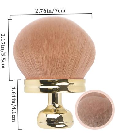 Self Tanner Brush Oval Self Tanning Brush 2.8" Dia. Large Body Brush Makeup Soft Reusable Sunscreen Applicator for Makeup Legs Arms Face Body Gold Self Tanning Brush - Buy Online on GoSupps.com