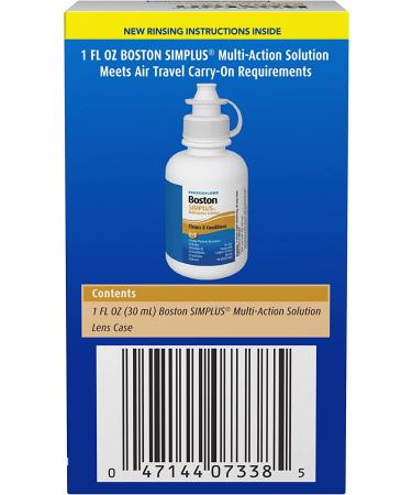 Boston Simplus Gas Permeable Contact Lens Solution with Case 1 Fl Oz - Pack of 1 - Buy Online on GoSupps.com