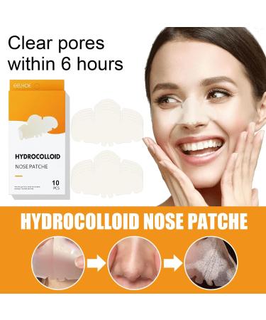 10pcs Hydrocolloid Blackhead Removal Patches | Deep Cleansing Pore Strips for Face, Nose, and Pores | Dermatologist Approved | Overnight Use - Buy Online on GoSupps.com