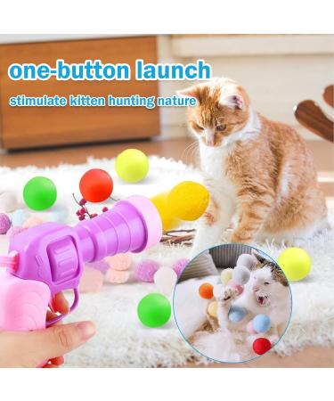 Interactive Cat Toys - 2 Pieces with 100 Plush Balls | Noiseless & Fun for Indoor/Outdoor Training | Relieves Depression in Cats & Kittens - Buy Online on GoSupps.com