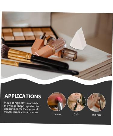 Healeved 2 Sets Triangular Sponge Puff Makeup Foundation Makeup Pads Triangle Cosmetic Sponges Makeup Supplies Concealer Sponge Triangle Puff Girl Make up Flutter White 8.00X8.00X2.00CM White - Buy Online on GoSupps.com