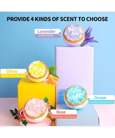 NNAA Volcanic Salt Bath Bomb - Moisturizing Exfoliating Coarse Salt Bath Ball - Purple - Buy Online on GoSupps.com