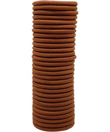 12 PCS Brown 3mm Elastic Hair Bands - Gentle Ponytail Holders for Women, Men, Girls, Kids - No Metal - Bulk Hair Ties - Buy Online on GoSupps.com