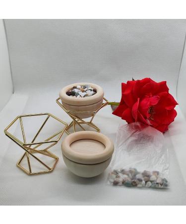 Wood Essential Oil Diffuser | Art Wood & Mini Stone Diffuser for Home Office & Hotel Decor - International Shipping - Buy Online on GoSupps.com