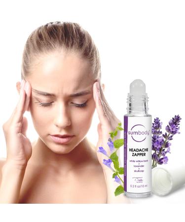 Headache Relief Essential Oil Roller Headache Zapper - (10ml) Aromatherapy Products for Migraine and Tension Headache Relief Purse Essentials Roll On Cooling Stick Essential Oils for Body Roll On