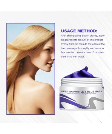  Rostblant Purple Hair Treatment Mask 100ml - Instant cream for bleached hair - Eliminates yellow tones and nourishes dry and damaged hair - Repairs hair damage - Buy Online on GoSupps.com