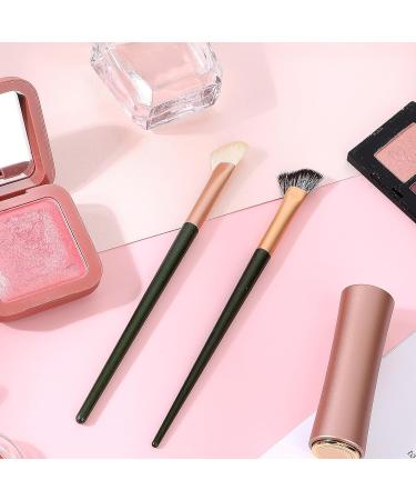 Simarro 2Pcs Nose Contour Brush Set - Angled Concealer & Under Eye Blush Brush for Liquid Cream & Powder Makeup - Portable Highlighter Brushes for Flawless Blending - Buy Online on GoSupps.com