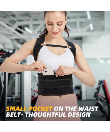 ZSZBACE Adjustable Posture Corrector for Women and Men - Back Straightener Upper Lower Back Brace with Back Support Belt for Neck Shoulder Pain - XXL - Buy Online on GoSupps.com