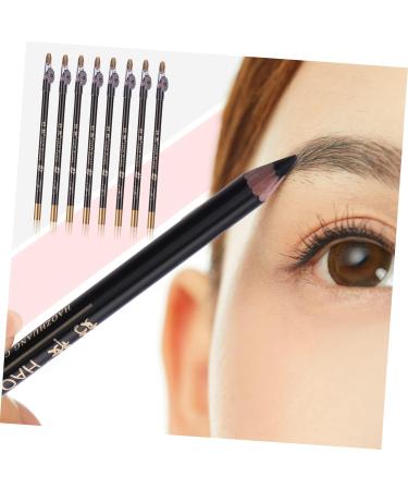SKISUNO 8pcs Pencil Sharpener Eyebrow Pencil Makeup Accessories Eyeliner Sharpener Makeup Tool Wooden Black 1 count (Pack of 1) Black - Buy Online on GoSupps.com