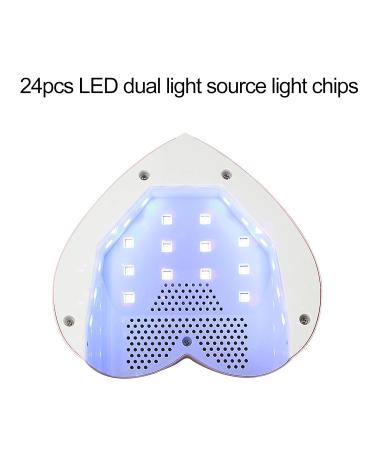 Buy 48W UV LED Nail Lamp Portable Professional Nail Dryer with 24 LEDs | 30s/60s/90s Pink UV Nail Dryer - Buy Online on GoSupps.com