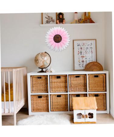 Cabilock Iron Pendant Flowers Decoration Vintage Home Decor Outdoor Wall Art Wall Hanging Pink - Buy Online on GoSupps.com