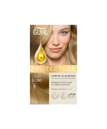 Guhl Guhl Protecture Cream-Hair Color 8 Light Blonde - 2x50 Milliliters