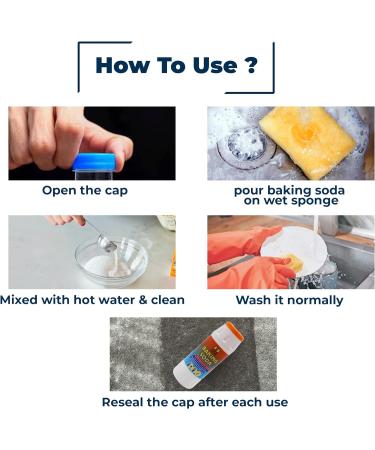 Direct Mart Baking Soda for Cleaning Household Essentials for Stain & Odour Kitchen Cleaner Non-Scratch All Purpose Cleaner Unscented Cleaning Supplies No Alcohol & Non-Toxic (500gm)(Pack of 1) - Buy Online on GoSupps.com