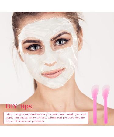 200 Sheets Disposable Plastic Face Sheet Masks - Moisturizing Facial Mask Set with Spatula for Skin Care & DIY Spa - Buy Online on GoSupps.com