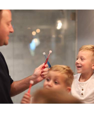 Brilliant Baby Toothbrush | Round Brush Head | Soft Bristles | Ages 4 Months to Toddler 2 Years | 3 Pack Set | Mint Green/Yellow | 3 Count - Buy Online on GoSupps.com