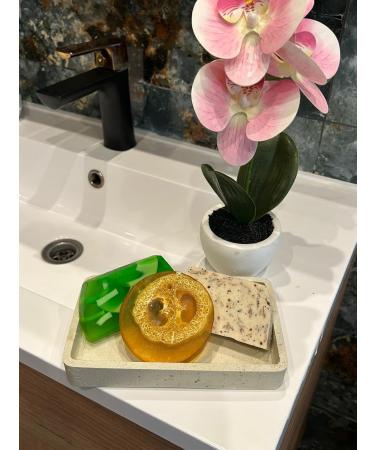  Lu.Flo Lu.Flo Gift Set Handmade Soap 3x100g Various Fragrances Vanilla Citrus Grapefruit & Lemongrass Gentle Body Scrub Original & Useful Women's Gift - Buy Online on GoSupps.com