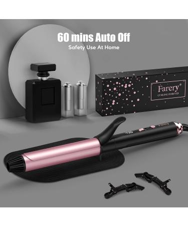 Long Barrel Curling Iron 1.25 Inch | Ceramic Curling Iron with Argan Oil & Keratin for Thin Hair | 11 Adjustable Temp & Clips Included - Buy Online on GoSupps.com