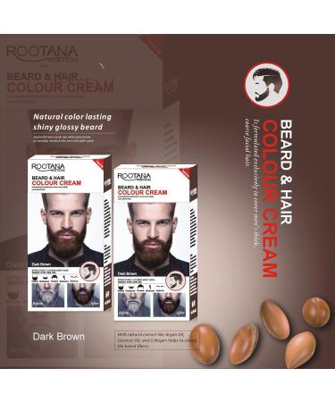  Lambo Beard Dye for Men Mustache Shampoo for Men Grey Hair and Coloring Natural and for Beard and Mustache Coloring Black/Brown - Buy Online on GoSupps.com