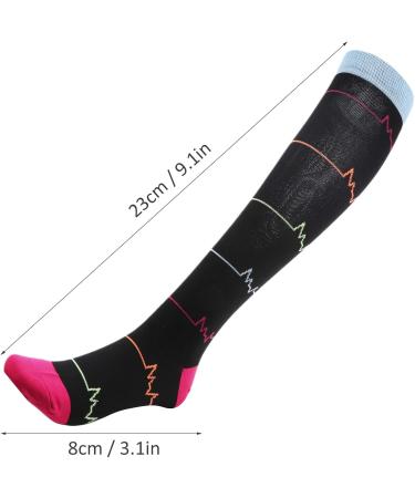 Jerliflyer Compression Socks - Breathable Black Lightning Sports Stockings for Optimal Calf Care | Elastic Acrylic Fiber International Shipping Available - Buy Online on GoSupps.com