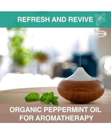 Organic Peppermint Essential Oil - 100% Pure USDA Certified for Aromatherapy & Therapeutic Use | 10ml (0.33 Fl Oz - Buy Online on GoSupps.com