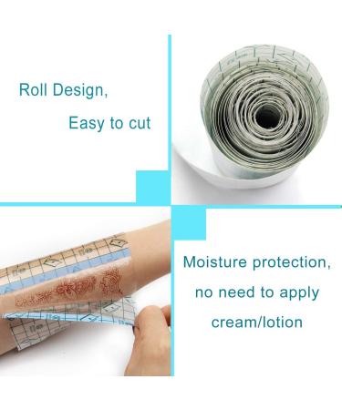 Tattoo Aftercare Bandage Roll 6x40'' Transparent Film Dressing Healing Protective Adhesive Bandage - 60x40 Inch (1 Pack) - Buy Online on GoSupps.com