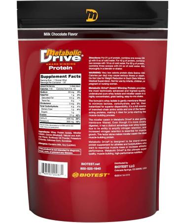 Metabolic Drive Protein - Whey Isolate & Micellar Casein - Chocolate 2 lb (Pack of 2) - Buy Online on GoSupps.com