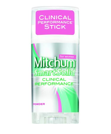 Mitchum for women Smart Solid Clinical Performance Powder  2.5 Ounce (Pack of 1) Clinical Performance Powder 2.5 Ounce (Pack of 1)