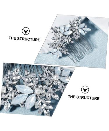 MAGICLULU 1 PC Comb Wedding Dress Headdress Crystal Hairpin Crystal Hair Decor Hair Supply Bridal Headpiece Hair Barrettes Bohemia Hair Accessories Bride Decorate European and American Alloy - Buy Online on GoSupps.com
