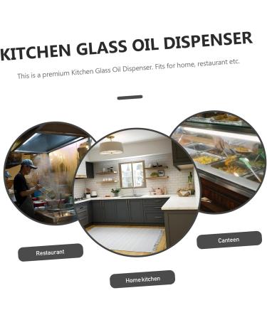 Zerodeko Oil Bottle Sauce Bottles Glass Condiment Bottle Household Vinegar Bottle - Buy Online on GoSupps.com