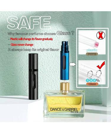 Perfume Atomizer Bottle, SixTmoon Portable Mini Refillable Empty Perfume Spray Sprayer, Leak Proof TSA Approved Cologne Sprayer for Travel Men Women, 8ml Grey - Buy Online on GoSupps.com
