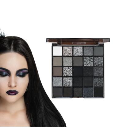 Smokey Eyes Eyeshadow Palette - 25 Dark Shades for Gothic Makeup | Gothic Smokey Eye Kit | Long-Lasting Highly Pigmented Powder Eyeshadow for Parties