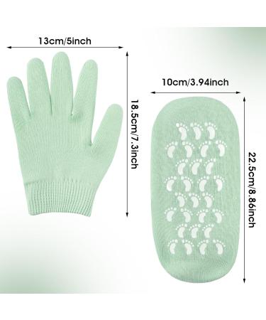 Aster Moisturising Socks and Gloves Set - 4 Pc Silicone for Women | Repair Dry Cracked Hands & Feet | Gel Lining with Essential Oils & Vitamins - Buy Online on GoSupps.com