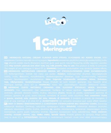 Locco Protein-Rich Meringue with Stevia - Sugar-Free 100% Natural 1 Calorie Per Portion - Ideal for Cake Decoration - Fat-Free Vegan & Vegetarian Friendly - 28g - Buy Online on GoSupps.com