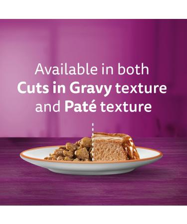 WHISKAS Perfect Portions Wet Cat Food Pat and Cuts in Gravy - Chicken - Chicken & Liver - Tuna - Salmon - 75g (24 Pack) - Buy Online on GoSupps.com