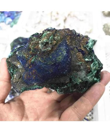 200g-280g Natural Raw Rough Stone Azurite Malachite Minerals Crystal Specimen 1pc Suitable for Furniture Decoration - Buy Online on GoSupps.com