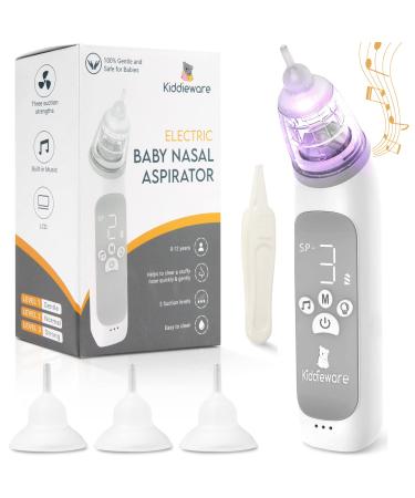 Nasal Aspirator for Baby Nose Sucker with Music & colorful Lights  Kiddieware 3 Adjustable Suction Levels Snot Sucker for Baby - Electric nose suction for Baby, Toddler, & Kids Booger Sucker for Baby - Buy Online on GoSupps.com