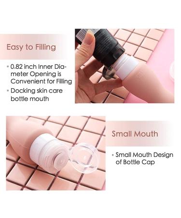 Cute Bear and Rabbit Travel Bottles 3oz - Leakproof Silicone Containers for Lotions, Shampoo & Liquids - Buy Online on GoSupps.com