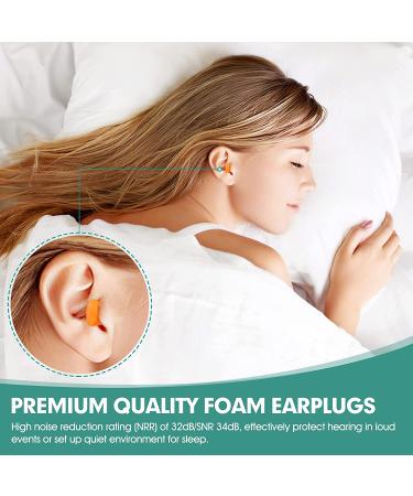 50 Pairs Soft Foam Earplugs for Noise Canceling - Ideal for Sleep, Work, Snoring, Construction - Reduces Loud Sounds - 50 Count - Buy Online on GoSupps.com