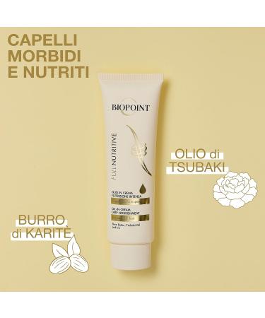 Biopoint Full Nutritive Hair Oil with Intense Nourishment Moisturising and Strengthening Effect Protects Hair Gives Suppleness and Suppleness 150 ml - Buy Online on GoSupps.com
