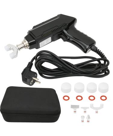 NSXAYIWE electrical spine massage device 30 stages heat resistance sporty electrical spine massage device with 6 interchangeable massage heads black (EU)