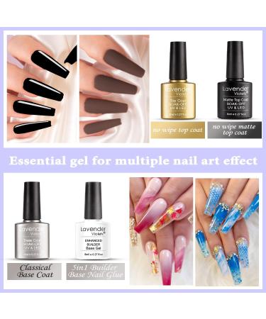 Lavender Violets 42-Piece Gel Nail Polish Set with Top Coats - Fall/Winter UV LED Gel Shades C958 - Buy Online on GoSupps.com