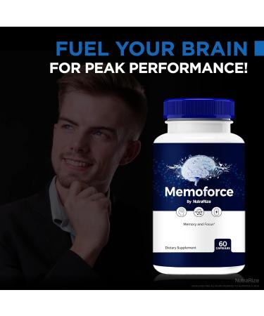 (2 Pack) Memo Force Pills Unlock Your Full Potential With Memo Force Capsules - Supports Memory Focus & Concentration For Balanced Health and Function Official Memo Force Reviews (120 Capsules) - Buy Online on GoSupps.com