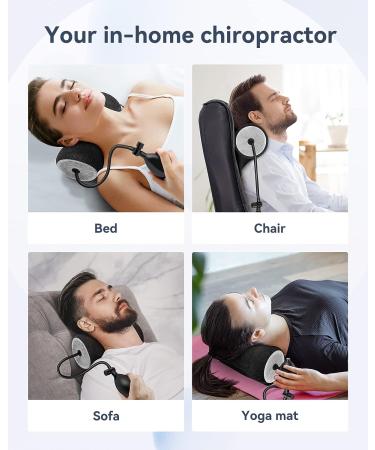 Height Adjustable Neck Stretcher & Shoulder Relaxer - Portable Cervical Traction Device for TMJ Pain Relief - Grey - Buy Online on GoSupps.com