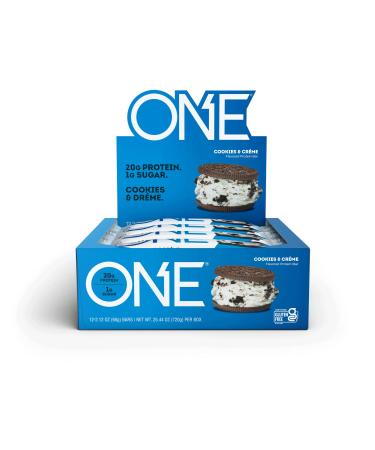 One Brands One Bar Cookies & Cream 12 Bars 2.12 oz (60 g) Each