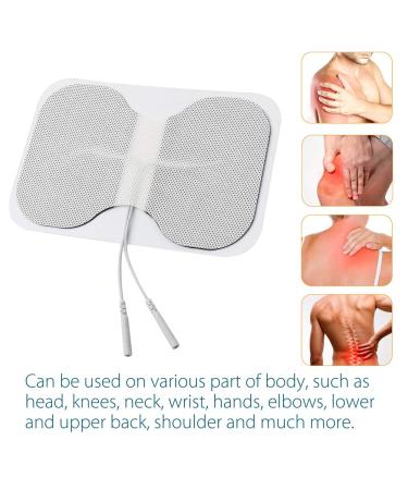 LotFancy TENS Unit Replacement Pads 4PCS 4.3 x 6 Adhesive Electrode Pads for Electrotherapy EMS Muscle Stimulation Machine Butterfly Shape - Buy Online on GoSupps.com